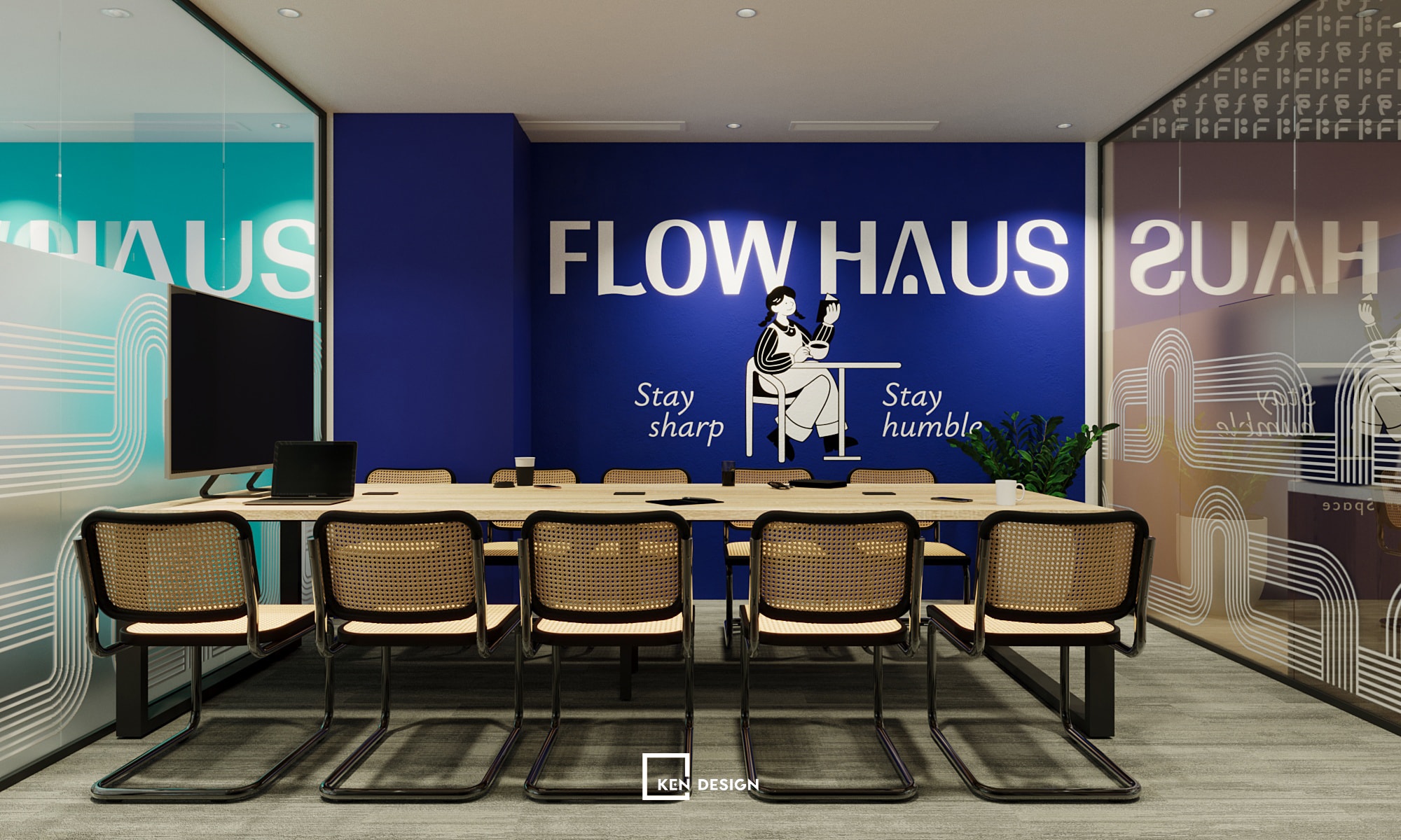 Thiết kế mở rộng quy mô quán cafe coworking Flow Haus